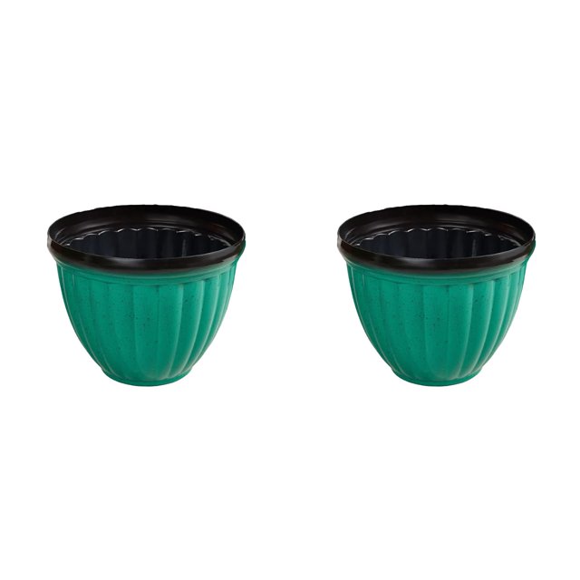 3.94 Inch Small Flower Pots Plastic Planters - 3D Textured Outdoor Indoor Garden Pots with Drain Holes - Weather-Resistant Lightweight Plant Containers for Porch Patio Deck Windowsill Decor