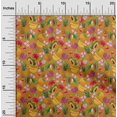 thumbnail image 2 of oneOone Georgette Viscose Orange Fabric Tropical Craft Projects Decor Fabric Printed By The Yard 42 Inch Wide, 2 of 5