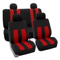 thumbnail image 1 of FH Group Universal Fit Striking Striped Cloth Car Seat Covers for Auto SUV VAN Airbag Compatible Full Set, 1 of 10