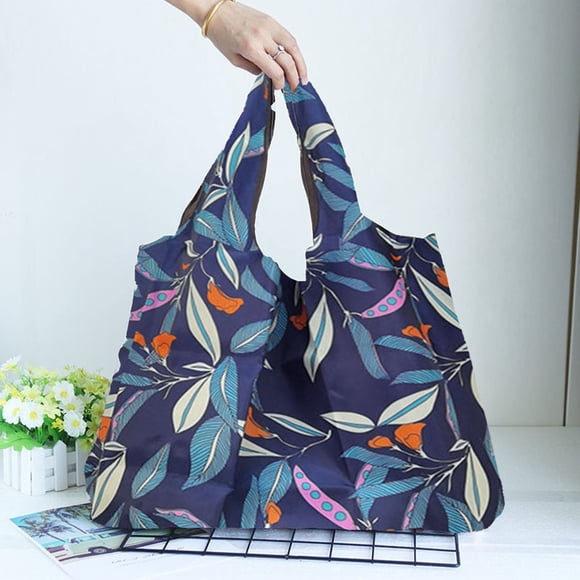 Birdeem Sacs de Magasinage Réutilisables, Sacs de Magasinage Réutilisables, Sac de Magasinage Réutilisable Pliable Imperméable à Forte Capacité de Charge Sac de Magasinage Diverses Couleurs avec Compartiment Caché Nylon
