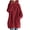 Red, variant on fartey Womens Long Hoodies Zip Up Solid Sweatshirt Jacket Long Sleeve Cozy Shirt Comfy Outwear Plus Size Hooded Coat
