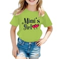 thumbnail image 1 of PMVFHDE Hauts Décontractés pour Fille Robe T-Shirt pour Filles T-Shirts Chemises pour Fille Grande Taille T-Shirts Mignons pour Fille T-Shirt Graphique Mignon pour Fille Col Rond Manches Courtes T-Shirt d'Été Décontracté Vert Clair, 5-6 Ans, 1 of 5