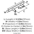 thumbnail image 3 of Amerock BP19010CS-G9 3 in. Ctr Pull - Sterling Nickel, 3 of 10
