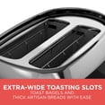 thumbnail image 2 of BLACK+DECKER 2-Slice Extra Wide Slot Toaster, 2 of 7