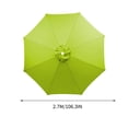 thumbnail image 3 of Dvkptbk 8.8ft Beach Umbrella for Sand, Outdoor Portable Patio Umbrella Replacement Canopy for 8 Ribs, 3 of 5