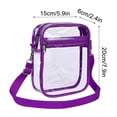 thumbnail image 2 of Clear Stadium Bags Approved, Usavan PVC Transparent Chest Bag Large Capacity, Thick Sturdy Material with Front Pocket Crossbody Storage Bag for Travel Sports Events, 2 of 2