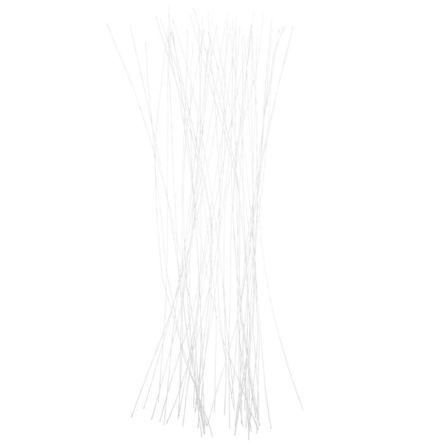 EIGTHTAIL 50pcs Gauge White Floral Wire Stem for DIY Crafts