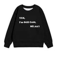 thumbnail image 4 of Chandails d'Automne pour Filles Rabais Chemise pour Enfants à Manches Longues T-Shirt Imprimé T-Shirt Imprimé Col Rond Hauts Courts Convenant aux Garçons et aux Filles de 1 à 12 Ans T-Shirts Chandails d'Automne pour Filles Noir 3T, 4 of 4