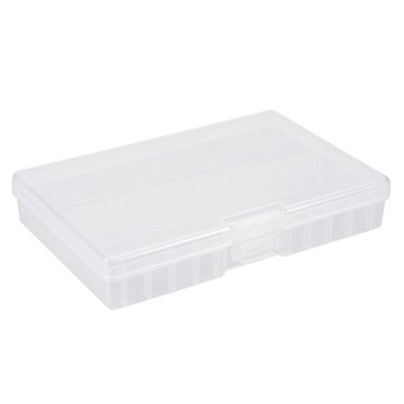 Unique Bargains Transparent Plastic Rectangle Storage Box Case Holder for AA Batteries