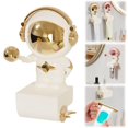 thumbnail image 1 of Cqxid Storage Rack Under $5 Home & Garden Rack Toothpaste Squeezer，No Drill，Astronaut Suction Toothpaste Dispenser Creative Manual Tube Holder For Bathroom Wash & Hand Dispenser For Home Use, 1 of 9
