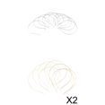 thumbnail image 1 of 30pcs Plain Metal Headband Hair Hair Hoop Accessories, 1 of 8