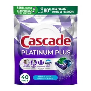Cascade Platinum Plus Dishwasher Pods, Dishwasher Detergent, Dish Detergent Soap, Fresh