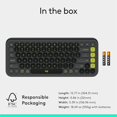thumbnail image 3 of Logitech POP ICON Keys Wireless Bluetooth Keyboard, Comfortable Typing, Programmable Keys, Easy-Switch Between up to 3 Devices, for Laptop,, 3 of 11