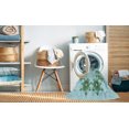 thumbnail image 2 of Ahgly Company Machine Washable Indoor Square Transitional Seafoam Green Area Rugs, 3' Square, 2 of 7
