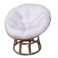 thumbnail image 2 of Coussin de Chaise Hamac, Coussin Rond, Coussin d'Assise Oreiller, Coussin de Chaise Oeuf Suspendue pour Chaise Oeuf Chaise Hamac, Chaises Balançoire Intérieur Ou Extérieur Blanc, 2 of 10