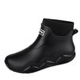 thumbnail image 2 of Ankle Rain Boots, Unisex Couple's Casual Rubber Shoes with Letter Design, 2 of 5