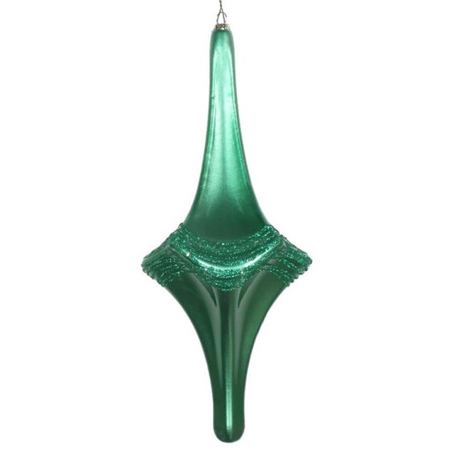 Vickerman MT194144D 12 Po. Ornement Candy Glitter Drop Vert Écume de Mer