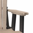 thumbnail image 3 of Pemberly Row Resin Fan Back Balcony Glider in Weatherwood/Black, 3 of 5