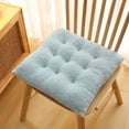thumbnail image 2 of fheaev Solid Color Frosted Chair Cushion Dining Chair Cushion Office Student And Winter Seat Cushion Non Fading, 2 of 4