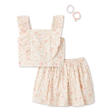 Btween Girls' Two Piece Eyelet Skirt Set