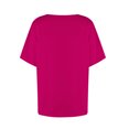 thumbnail image 4 of T-shirt à Boutons Col en V pour Femmes Manches Courtes Blouse Décontractée Ample Basique, 4 of 4