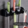 thumbnail image 2 of MEGICOT Mop and Broom Holder, Storage Solutions for Broom Holders Laundry Room Warehouse Garage Storage Systems, 2 of 4