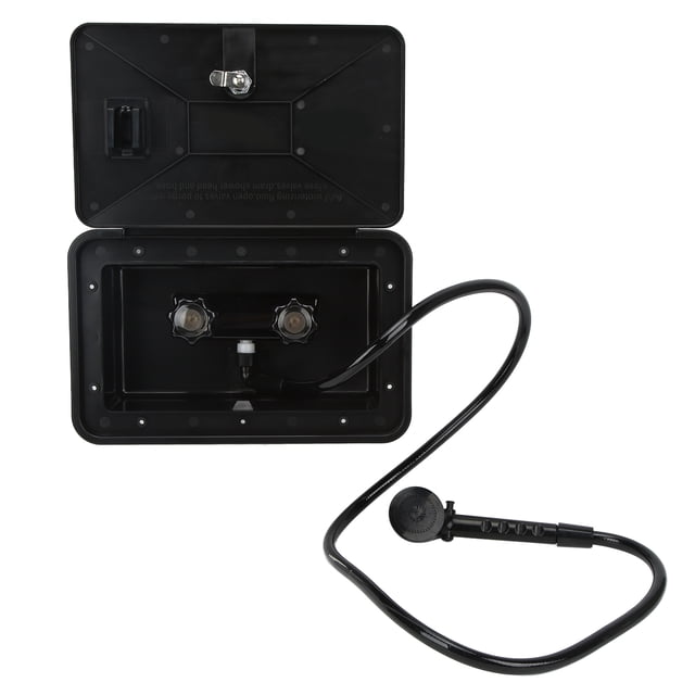 Exterior Shower Box Kit, RV Outdoor Shower UV Protected Fade Resistant For Motorhome For For
