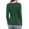 thumbnail image 4 of Pompotops Fashion Woman Long Sleeve T Shirt Autumn Solid Loose Blouse Tops Button Sweatshirt, 4 of 9