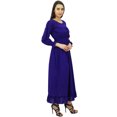 thumbnail image 3 of Bimba Robe Maxi Longue Décontractée en Coton pour Femme à Taille Smockée, 3 of 7