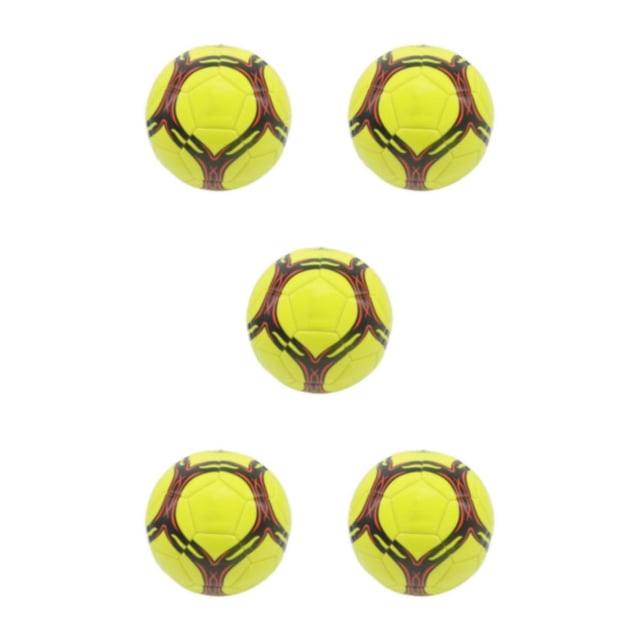 Youkk Newest Soccer Ball - Wear Resistant And Durable Training Portable Wide Application Range Ball Official Football Ball thickened yellow type 5 5Set