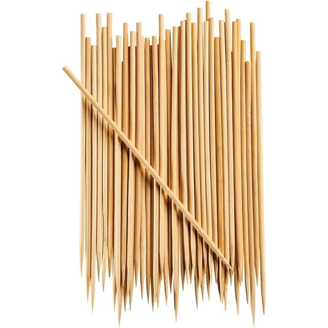 Bâtons de 8” Brochettes de Kebab pour Grillades Bâtons de Brochettes de BBQ Lot de 100