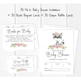thumbnail image 3 of Inkdotpot Set Of 30Raccoon Jungle Animals Baby Shower Invitations-Diaper Raffle Tickets And Baby Shower Book Request Cards Gender Neutral Invites Its A Boy Its A Girl, 3 of 8