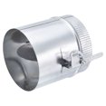 thumbnail image 1 of Unique Bargains Backdraft Damper with Sleeve, 6 Inch, Airflow Ducting Branch Vent Damper Adjustment Handle Galvanized Metal, 1 of 6