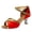Rouge, variante sur Chaussures de Danse Latine pour Femmes à Talon Bas, Sandales Élégantes de Tango et de Fête à Paillettes avec Bride à la Cheville, Mode à Enfiler, Chaussures d'Été Confortables pour Fête, Bleu, Taille 8