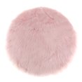 thumbnail image 1 of DOLITY Seat Cushion Faux Mat Artificial Sheepskin Pad Area Rug Sofa Chair Pink 33cm, 1 of 9