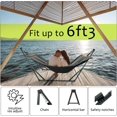 thumbnail image 5 of Tranquillo Hamac Universel avec Supports en Acier Enduit Électrostatique, Support de Hamac Réglable et Pliable avec Filet en Polyester à 2 Couches et Sac de Transport pour 2 Personnes. Toile - Gris, 5 of 5