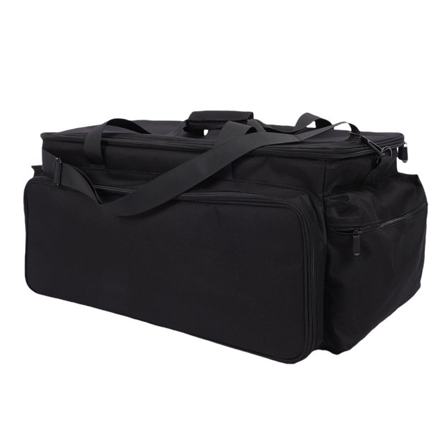 DJ Controller Storage Bag, Water Proof Nylon Canvas Shockproof Large Capacity DJ Controller Bag with Adjustable Shoulder Strap for Travel