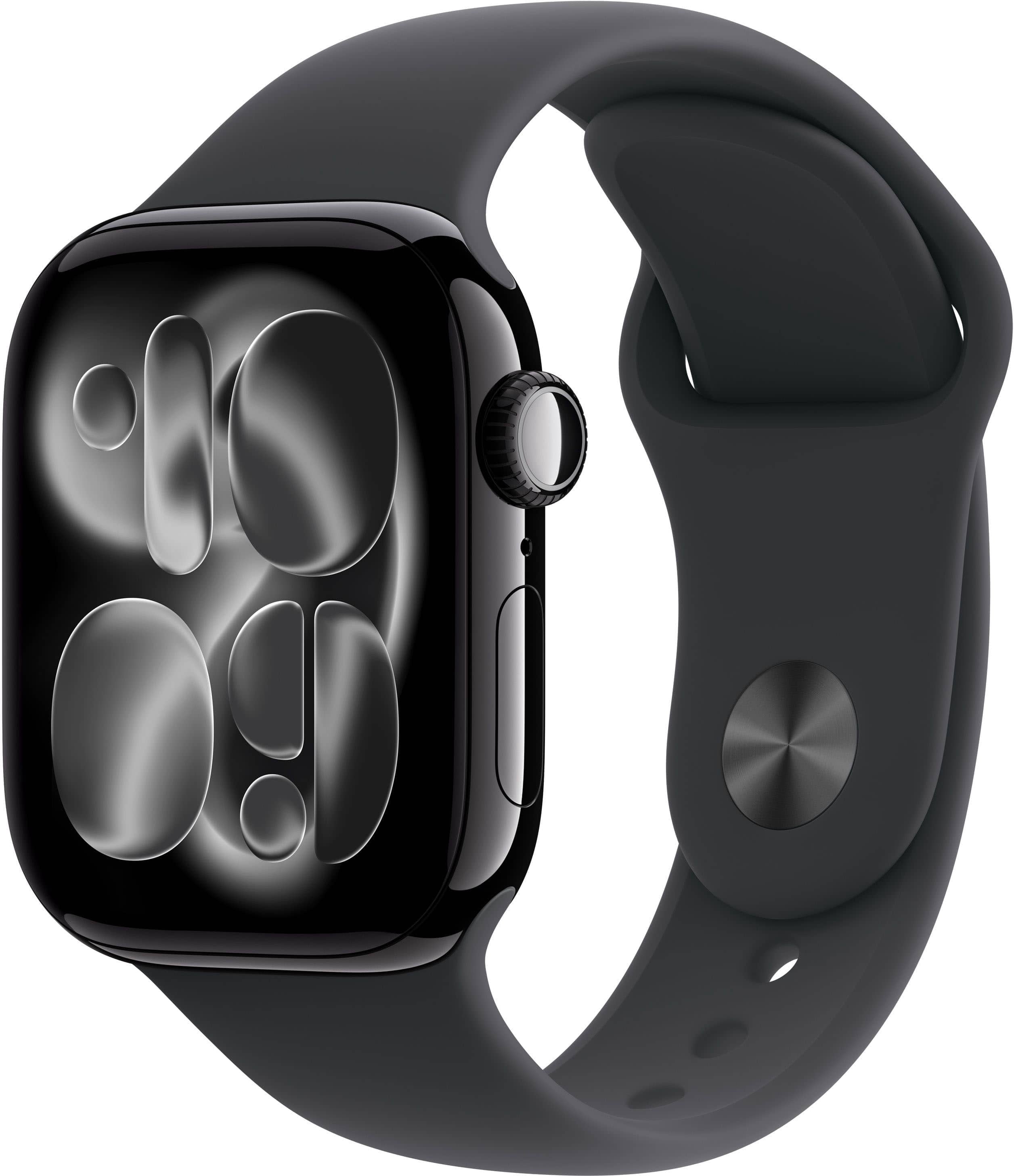 Refurbished Apple Watch Gen 11 Series 11 46mm Jet Black Aluminum - Black Sport Band MEUW4AM/A