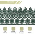 thumbnail image 4 of Uxcell 3.14 inch Wide 5 Yard Lace Ribbon Floral Pattern Dark Green Embroidered Lace Trim for Sewing Making, Gift Wrapping, 4 of 5