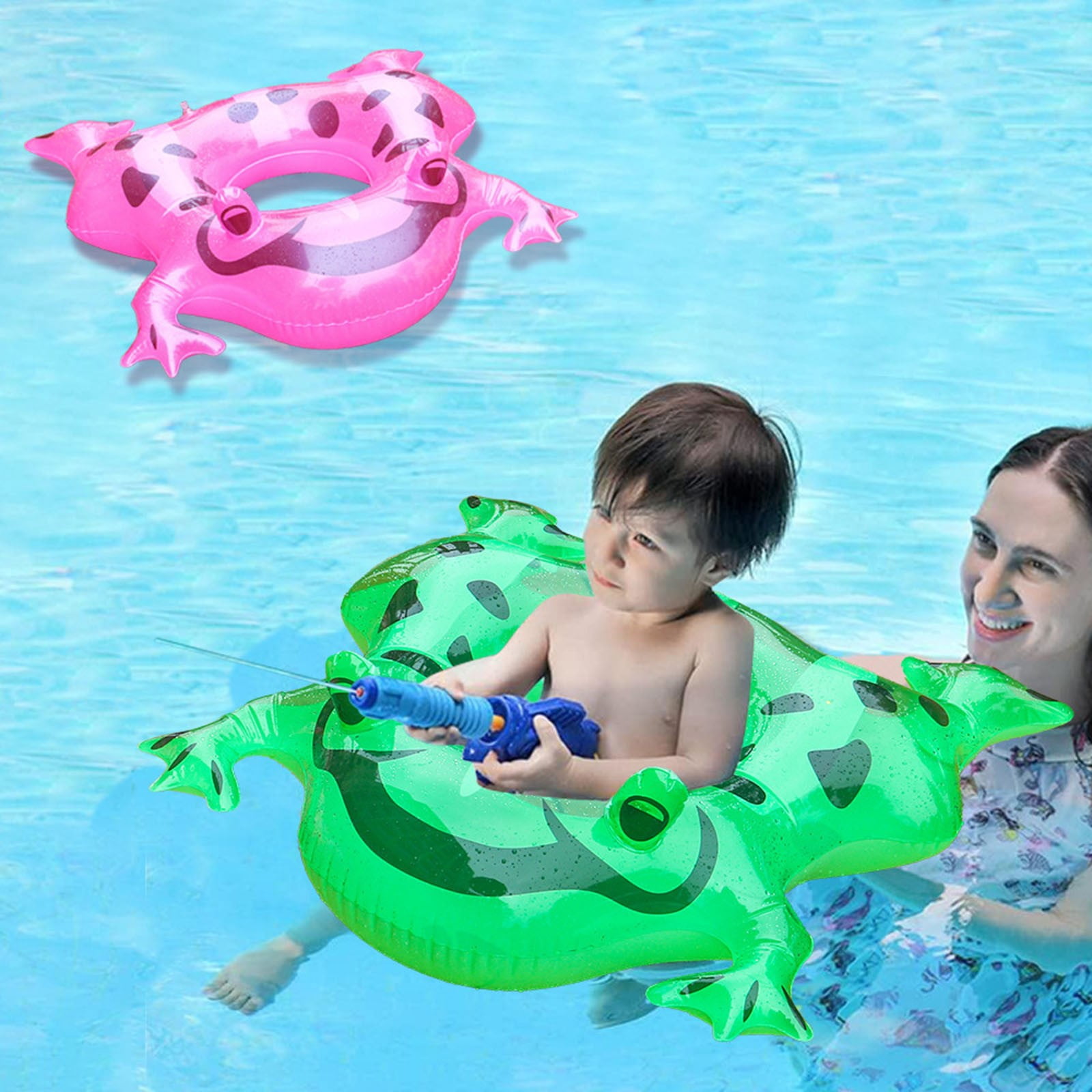 Siège bouée gonflable pour bébé, piscine, anneau de natation flottant, grenouille rose – DELKEVIC Siège bouée gonflable pour bébé, piscine, anneau de natation flottant, grenouille rose – DELKEVIC