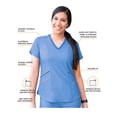 thumbnail image 3 of Adar Pro Women's Sweetheart V-Neck Scrub Set, Heather, Sizes XS-XXXL, 3 of 7