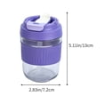 thumbnail image 3 of Glass Double Drinking Mug with Straw Lid | 400ml Insulated Portable Cup | 360° Leak-Proof | Heat Resistant | Phone Stand Function | Macaron Colors | 1-Piece, 3 of 6
