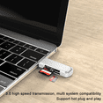 thumbnail image 4 of C307 Lecteur de Carte Portable USB 3.0 pour SD, SDHC, SDXC, MicroSD, MicroSDHC, MicroSDXC, avec Design Tout-en-un Avancé Blanc, 4 of 8