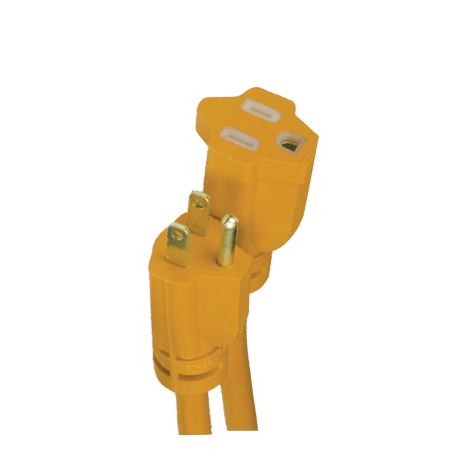 Xtricity - 1 Outlet Grounding Extension Cord, 15 Meter Length, For Outdoor Use, Yellow