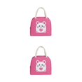 thumbnail image 2 of Transemion Stay Organized With Large Capacity For Home Or Office Large Capacity Design Lunch Bags For Women Bag Deep pink 1 2Set, 2 of 6