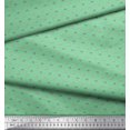 thumbnail image 2 of Soimoi Green polyester Crepe Fabric Anchor Hook & Small Country Flag Print Sewing Fabric Yard 52 Inch Wide, 2 of 3