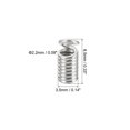 thumbnail image 2 of Unique Bargains Cord End Caps, 100Pcs 3.5x8.5mm Metal Spring Coil End Tips Crimp Terminators Caps Silver White, 2 of 5
