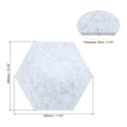 thumbnail image 2 of Unique Bargains Carreaux de Tableau d'Affichage en Feutre Autocollants Hexagonaux, Gris 4 Pack, 2 of 5