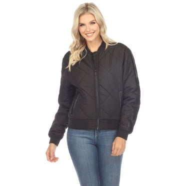 White Mark Blouson Bombardier Matelassé pour Femme