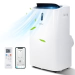 Costway 14000 BTU Portable Air Conditioner 4-in-1 Air Cooler w/ APP & WiFi Smart Control